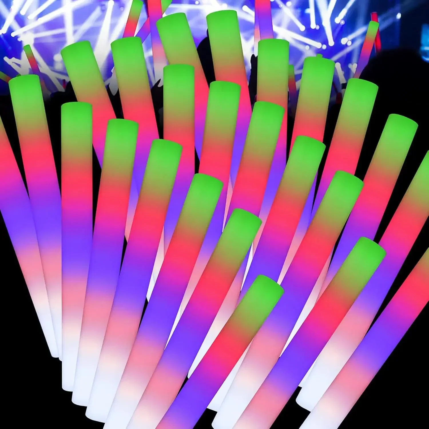 1Z-50PCS Led Foam Glow Sticks  - огляд і ціна Flashing Led Foam Sticks Party