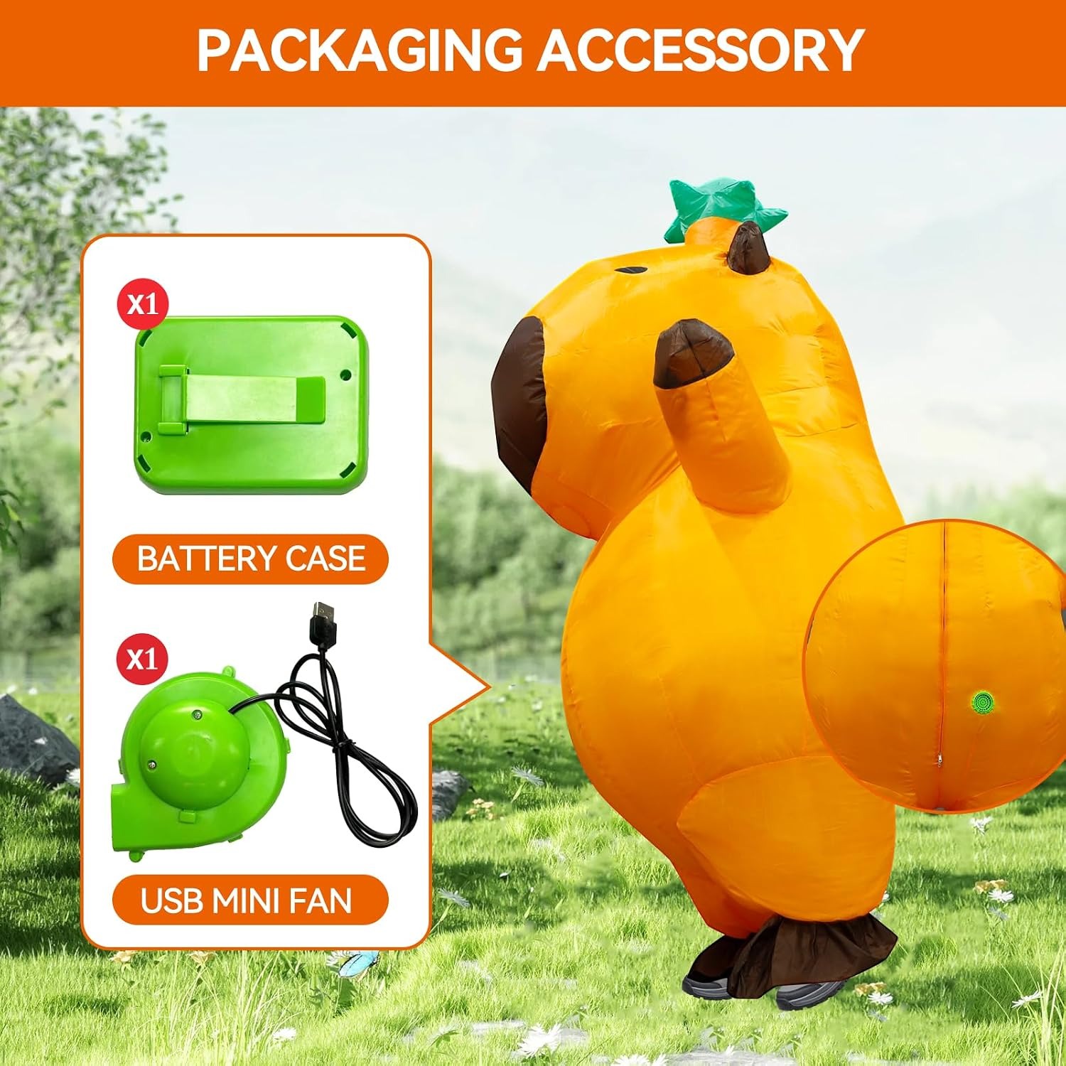 Capybara Inflatable Costume Ad - огляд і ціна Costumes