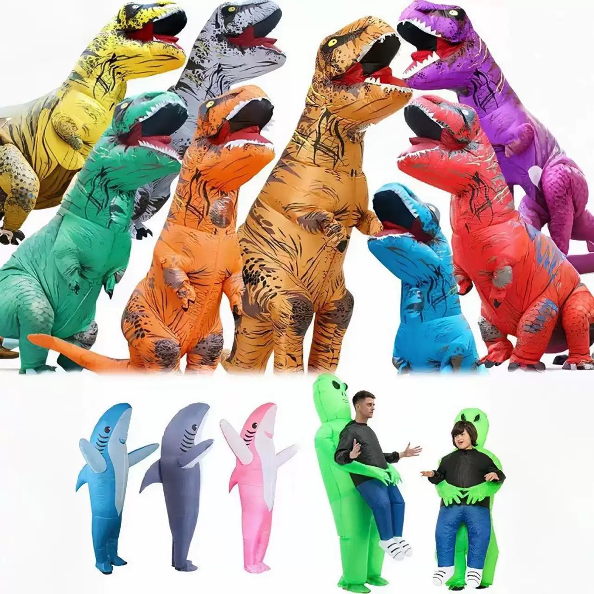 Adult Inflatable T-Rex Costume - огляд і ціна Inflatable Dinosaur Costume Adult