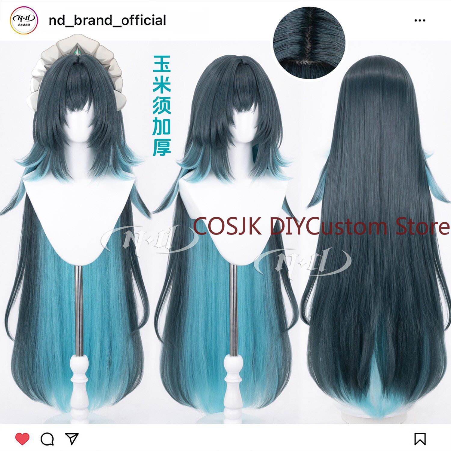 110cm Anime Danica Genshin Imp - огляд і ціна Anime Cosplay Wig Heat Resistant