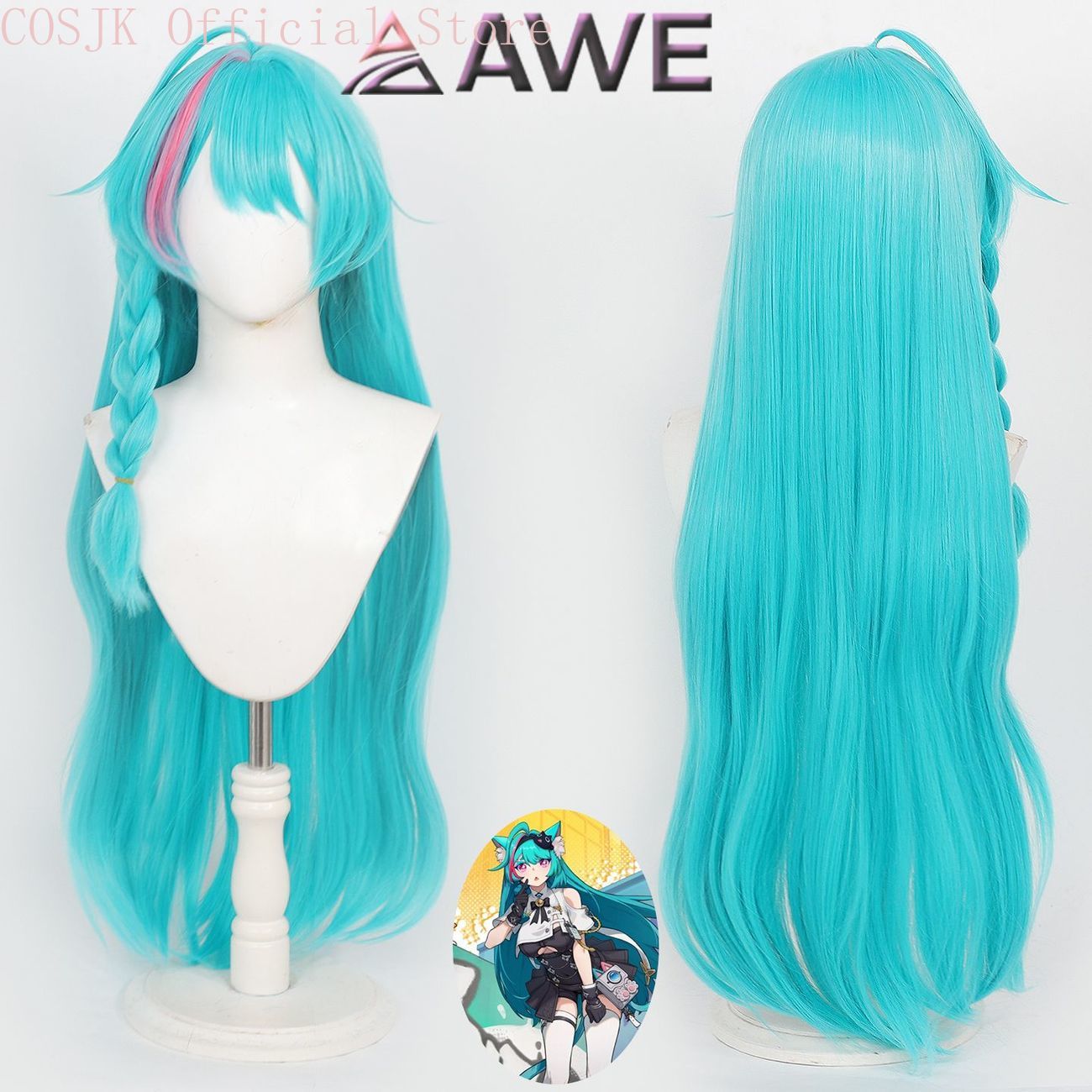 Neverness to Everness Mint Cos - огляд і ціна Anime Cosplay Wig Heat Resistant