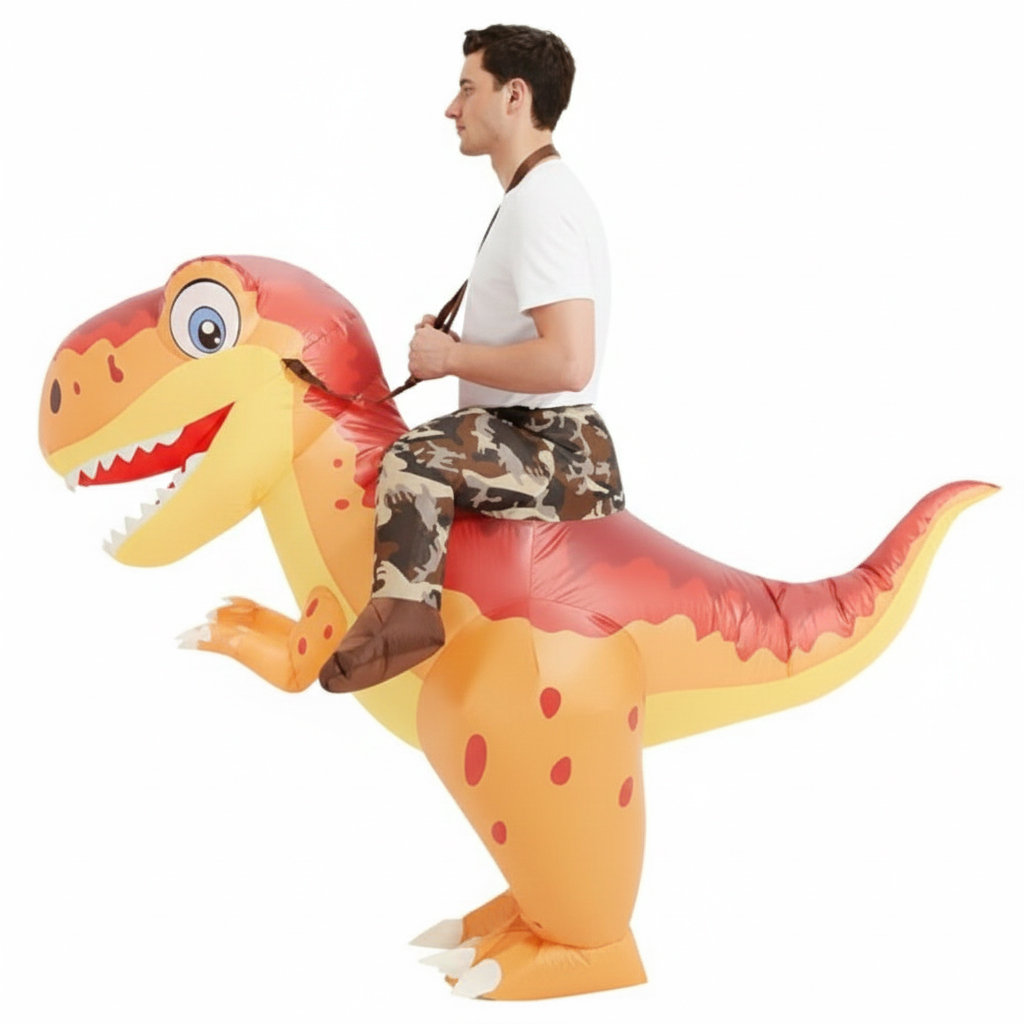Adult Inflatable Dinosaur Ridi - огляд і ціна Inflatable Dinosaur Costume Adult
