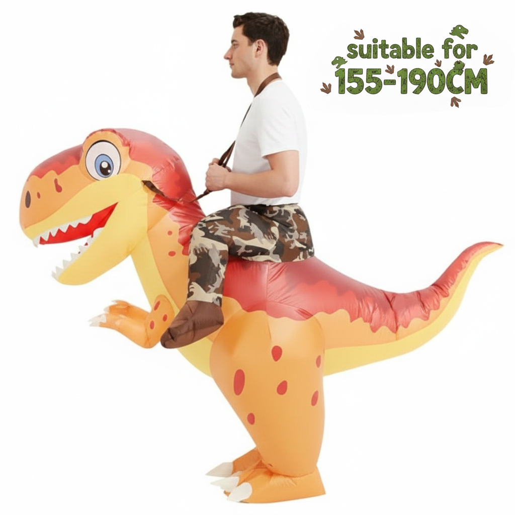 Adult Inflatable Dinosaur Ridi - огляд і ціна Inflatable Dinosaur Costume Adult