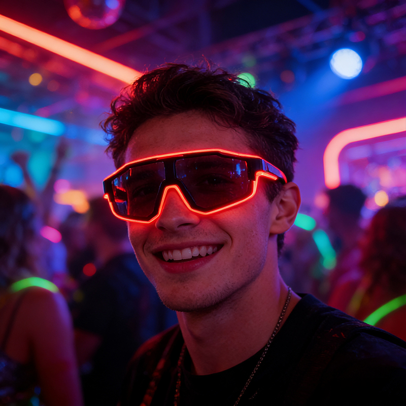 Cool Windproof LED Flashing Gl - огляд і ціна Glow In The Dark Party Glasses