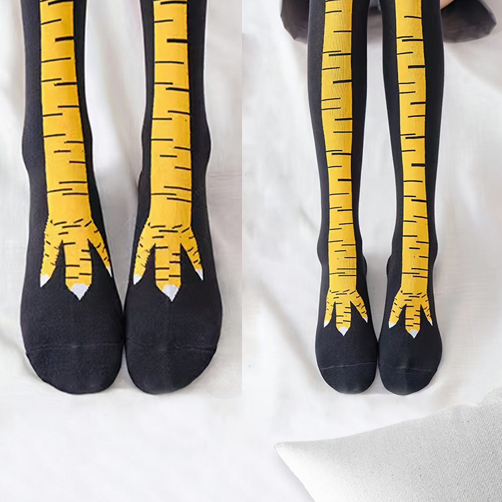 1/2/5/10 Pairs Women Knee High - огляд і ціна Funny Chicken Leg Socks
