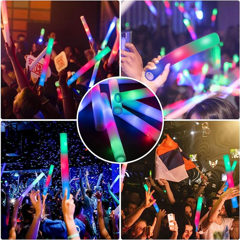 【Big Deal】Glow Sticks Bulk, LE - огляд і ціна Flashing Led Foam Sticks Party