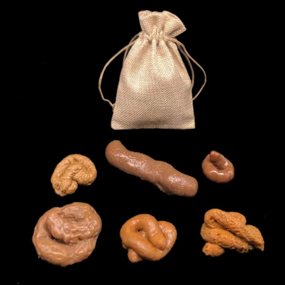 6Pcs Turd Tricky  Fool's Holid - огляд і ціна Fake Poop Gag Gift