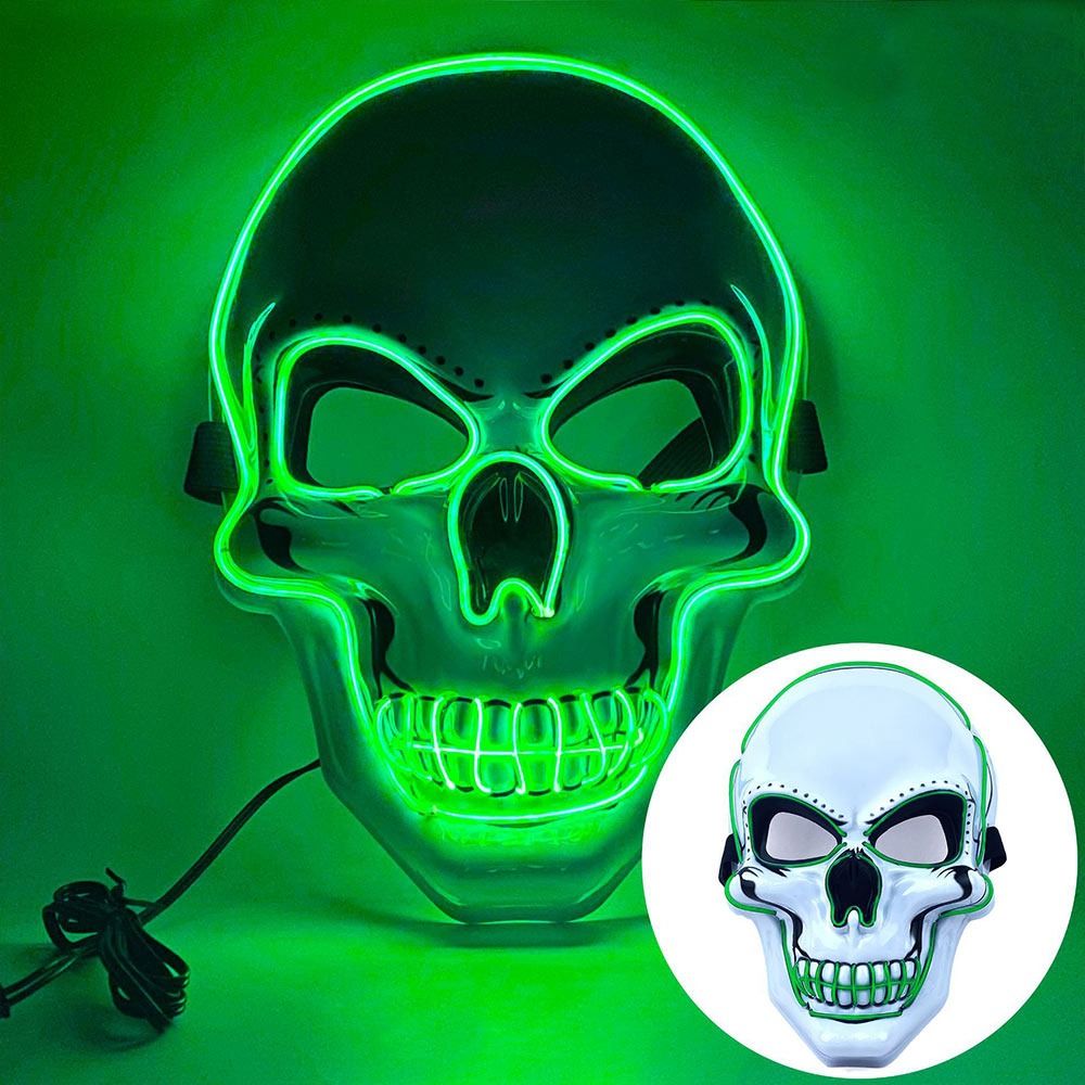 Fashion Horror Halloween Skull - огляд і ціна Led Purge Mask Halloween