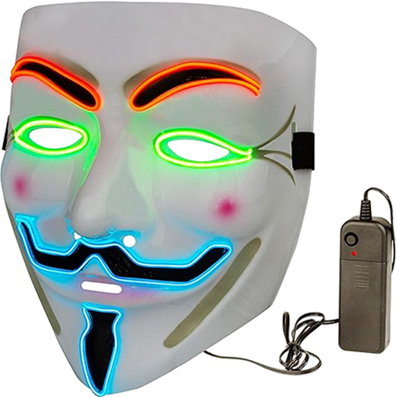 Vendetta LED Mask Movie Theme  - огляд і ціна Led Purge Mask Halloween
