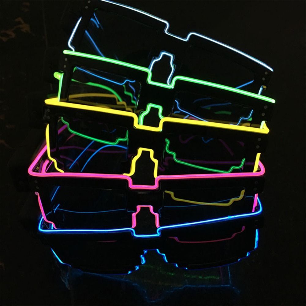 Novel Mosaic LED Glasses Wirel - огляд і ціна Glow In The Dark Party Glasses