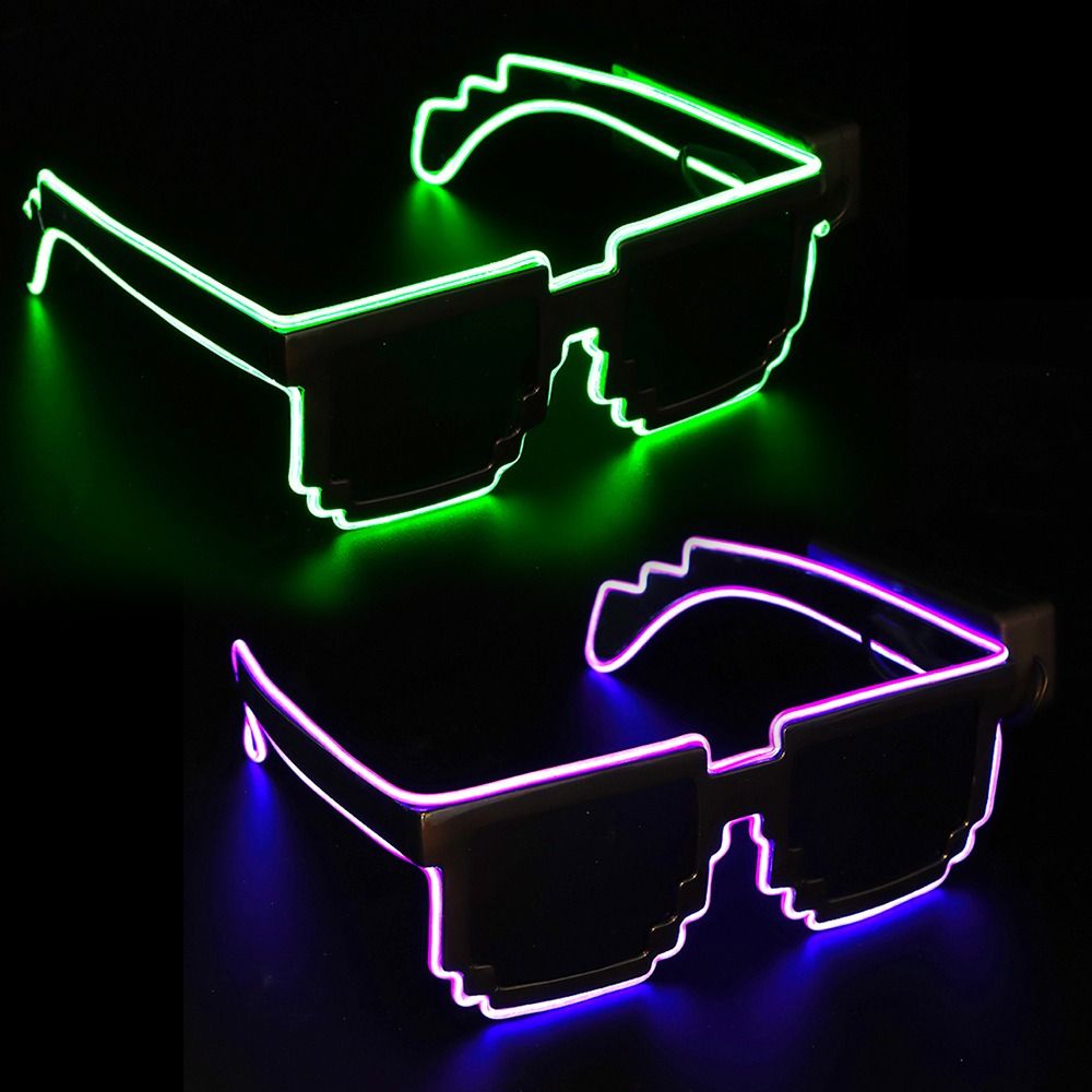 Novel Mosaic LED Glasses Wirel - огляд і ціна Glow In The Dark Party Glasses