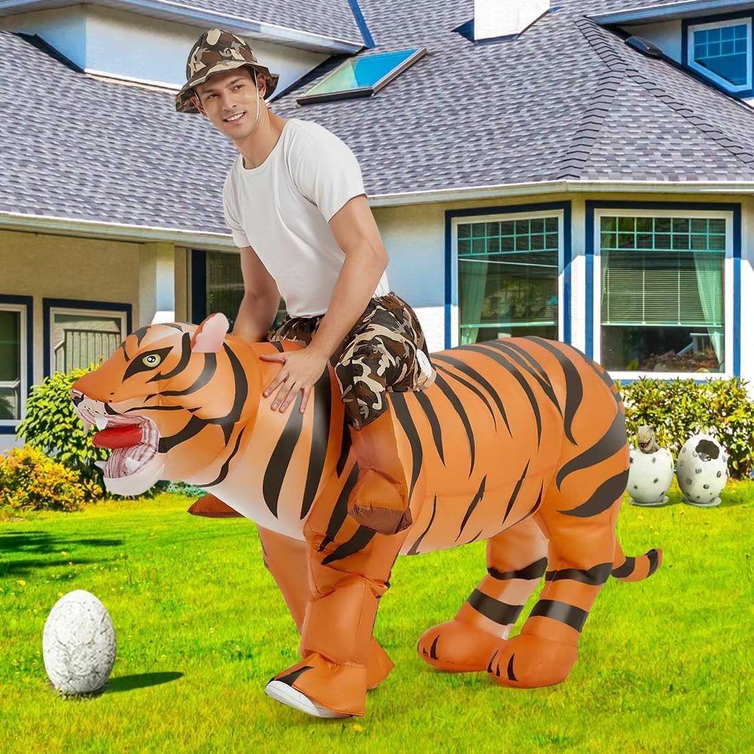 Inflatable Tiger Costume for A - огляд і ціна Costumes
