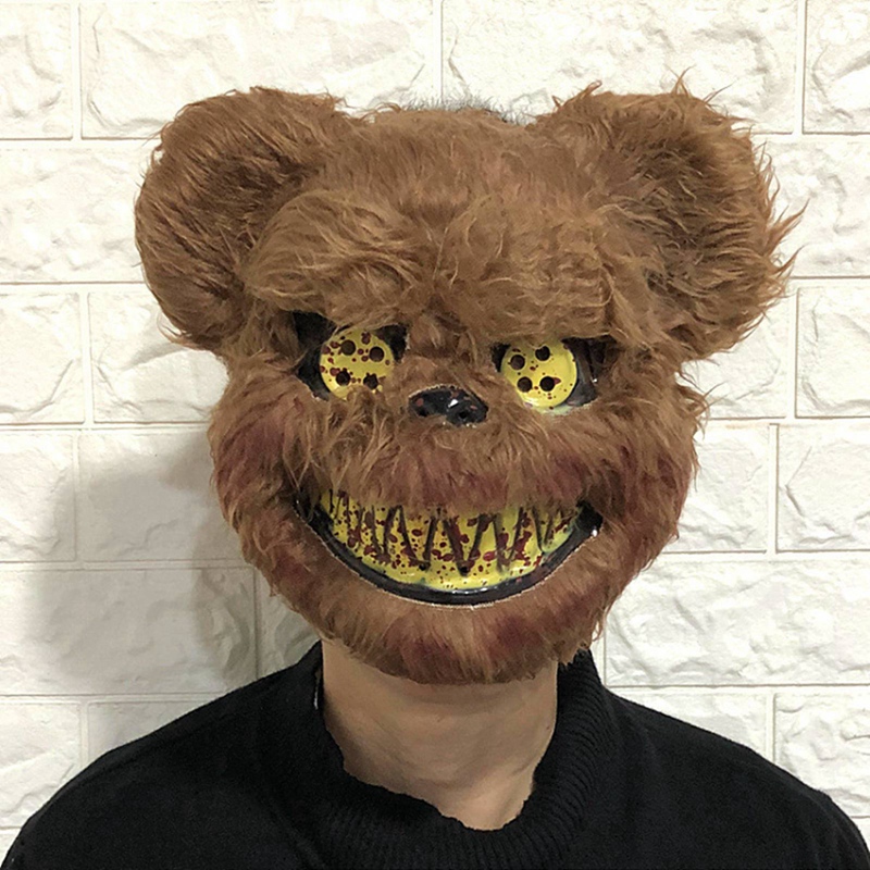 Bloody Plush Bear Mask Hallowe - огляд і ціна Led Purge Mask Halloween