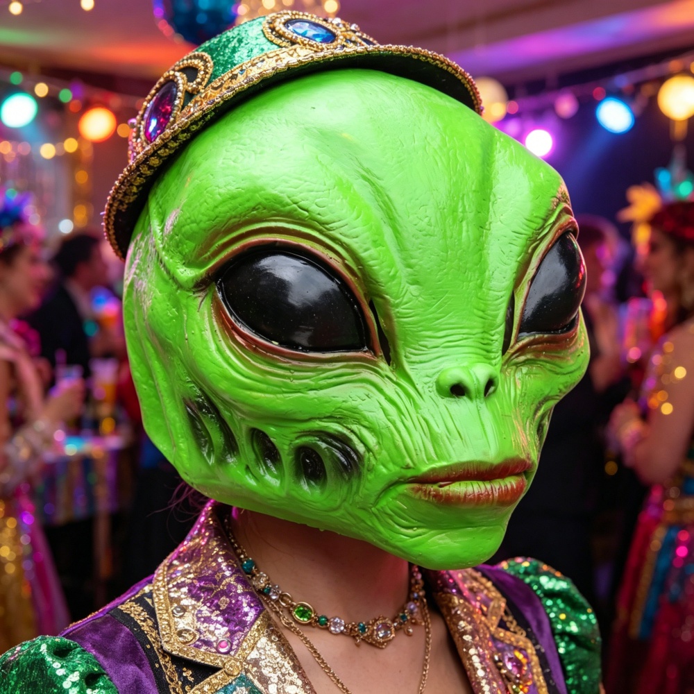 Halloween Alien Mask Party Cos - огляд і ціна Latex Alien Mask Realistic