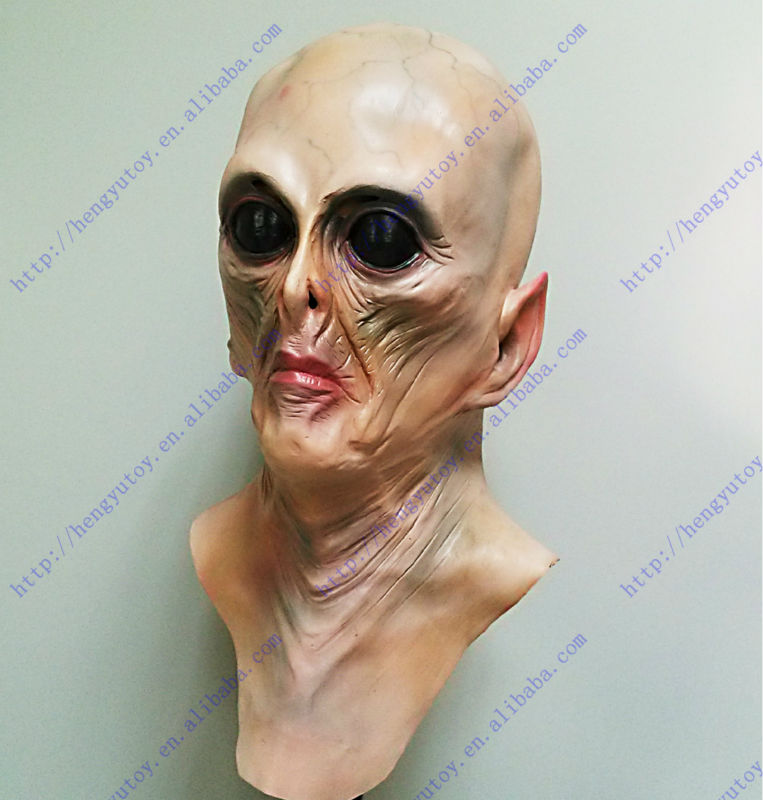 Deluxe Alien Mask Realistic La - огляд і ціна Latex Alien Mask Realistic