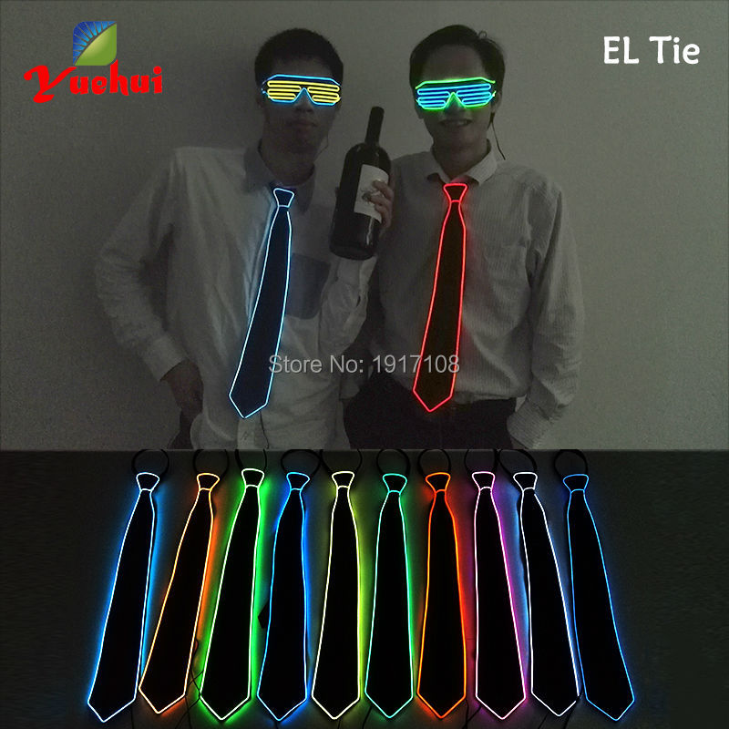 Men Gift Neon EL Wire Glowing  - огляд і ціна Glow In The Dark Party Glasses