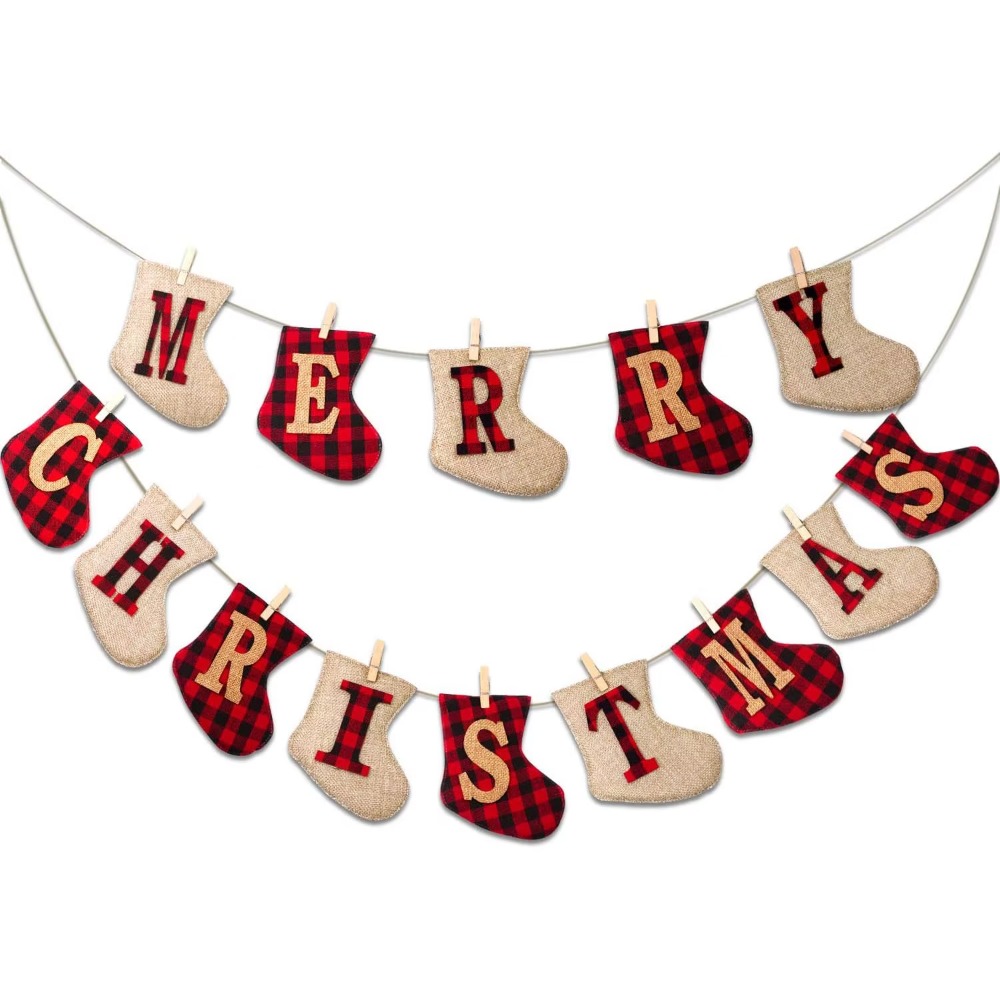 Sock-shaped Christmas Hanging  - огляд і ціна Party Supplies