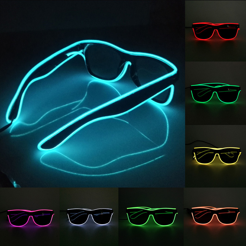 1PC Flashing EL Wire Led Glass - огляд і ціна Glow In The Dark Party Glasses