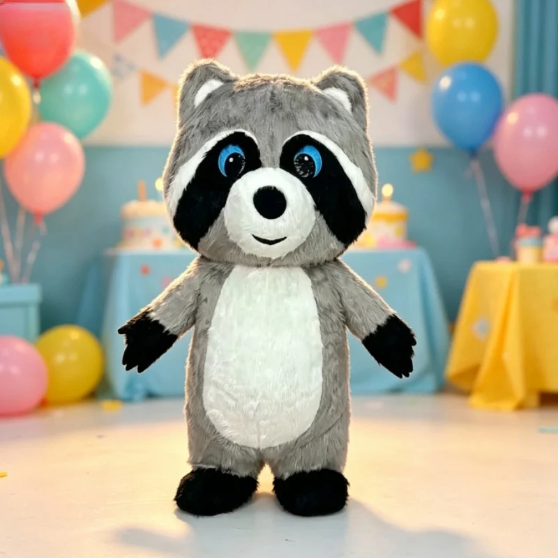 Grey Plush Inflatable Raccoon  - огляд і ціна Costumes