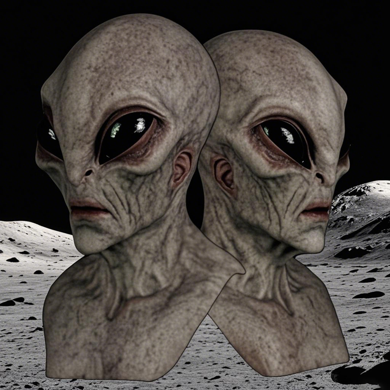 1pc, Alien Mask - Realistic la - огляд і ціна Latex Alien Mask Realistic