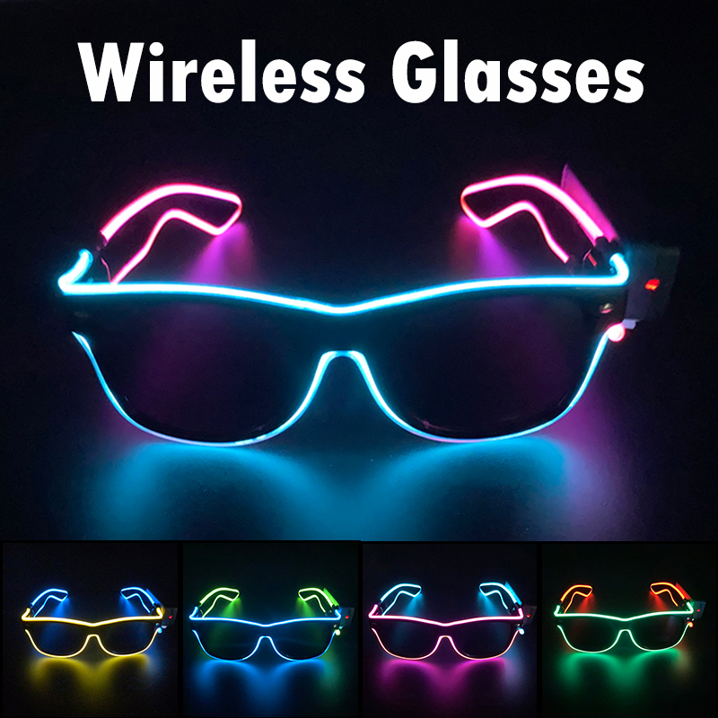 Wireless Cool LED Sunglasses f - огляд і ціна Glow In The Dark Party Glasses